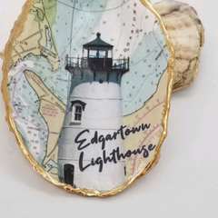 Edgartown Lighthouse  - Trinket/Ring Dish - Lighthouse Lover Gift -  Gift Boxed
