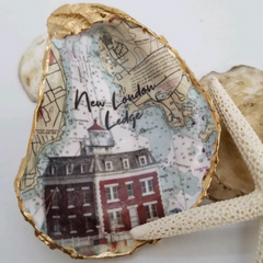 New London Ledge - Lighthouse Oyster Shell - Ring/Trinket Dish - Lighthouse Lover Gift - Gift Boxed - Start a Collection